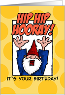 birthday - hip hip hooray card