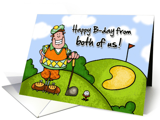 From Couple Happy Birthday Golf card (201220)