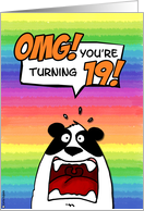 OMG! you’re turning 19! card