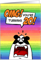 OMG! you’re turning 20! card