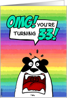OMG! you’re turning 33! card