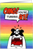 OMG! you’re turning 41! card