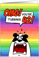 OMG! you’re turning 42! card