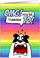 OMG! you’re turning 72! card