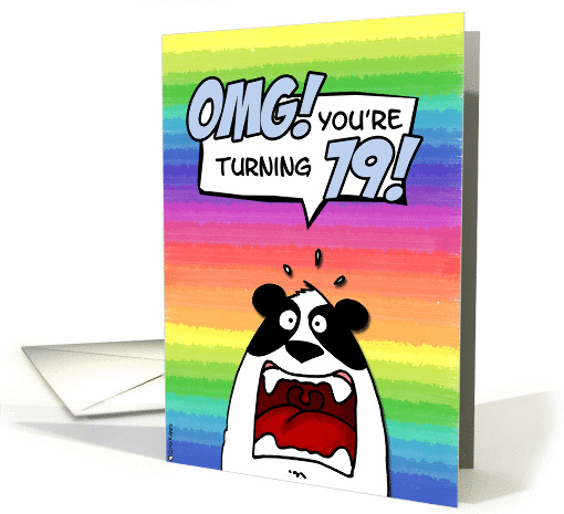 OMG! you're turning 79! card (204037)