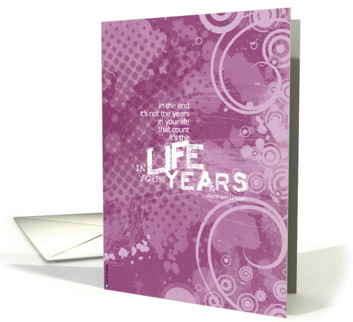 life in your years card (213723)