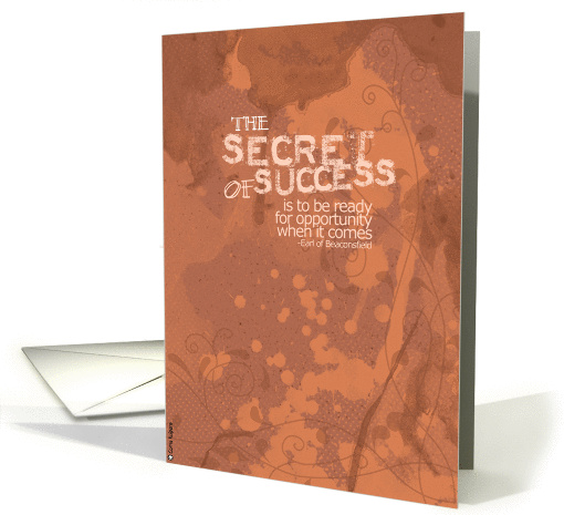 secret of success card (213729)