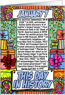 this day in history - january 7 card