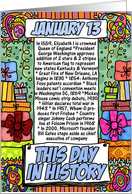 this day in history - january 13 card