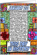 this day in history - january 22 card