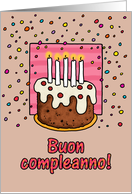happy birthday card - Italian card