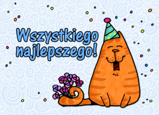happy birthday cat -...