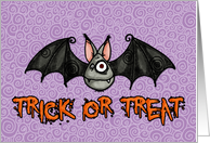 Trick or Treat bat card