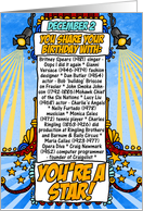 you share your birthday with - december 2 card