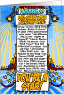 you share your birthday with - december 20 card