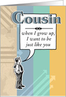 When I Grow Up - Birthday Cousin card