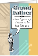 When I Grow Up - Birthday Grandfather card