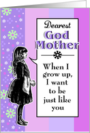 When I Grow Up - Birthday Godmother card