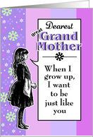 When I Grow Up - Birthday Great Grandmother card