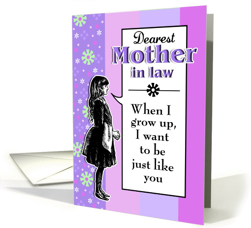 When I Grow Up - Birthday Mother-in-Law card (266352)