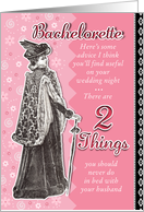 Bachelorette - Advice card