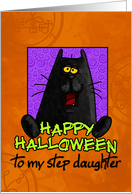 happy halloween - step daughter card