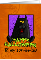 happy halloween - son-in-law card