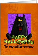 happy halloween - sister-in-law card