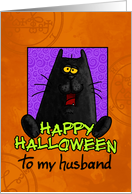 happy halloween - husband card