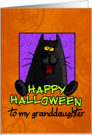 happy halloween - granddaughter card