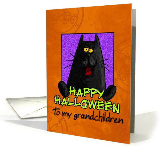 happy halloween - grandchildren card (266705)