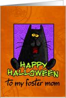 happy halloween - foster mom card