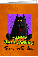 happy halloween - foster dad card