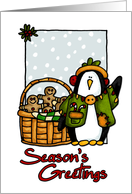 Season’s Greetings - Penguin card