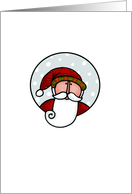 santa in cartouche card