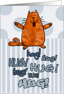 A hug for every day of the week card