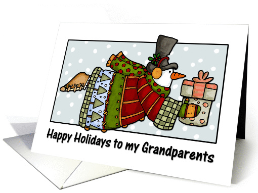 happy holidays to my grandparents card (269652)