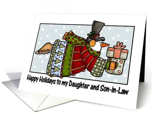 happy holidays to my daughter and son-in-law card (269787)