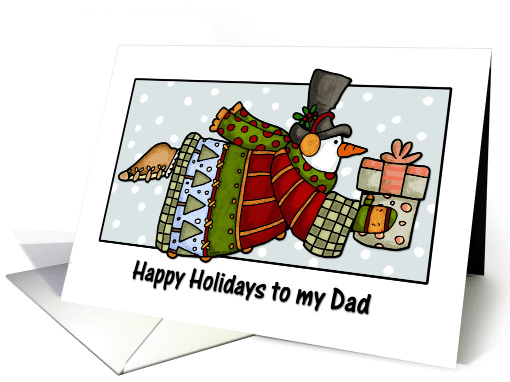 happy holidays to my dad card (269793)