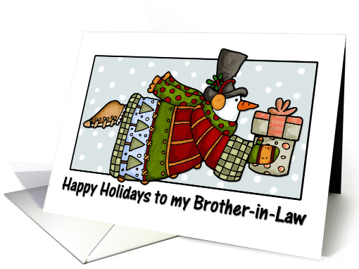 happy holidays to my brother-in-law card (269799)