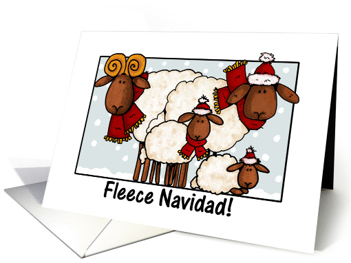 fleece navidad card (271020)