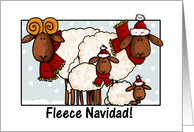 fleece navidad card