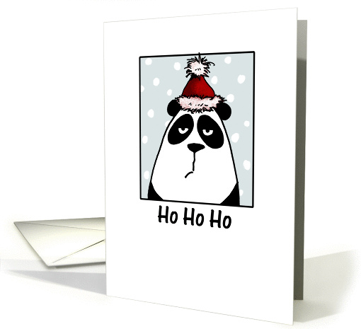 ho ho ho - panda card (271030)