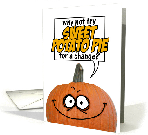thanksgiving - pumpkin humor card (273269)