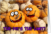 thanksgiving - the pie’s the limit card