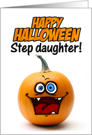 happy halloween pumpkin - step daughter card