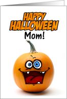 happy halloween pumpkin - mom card