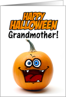 happy halloween pumpkin - grandmother card