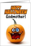 happy halloween pumpkin - godmother card