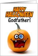 happy halloween pumpkin - godfather card